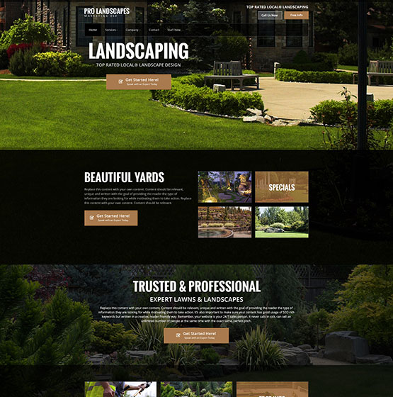 landscaping website templates