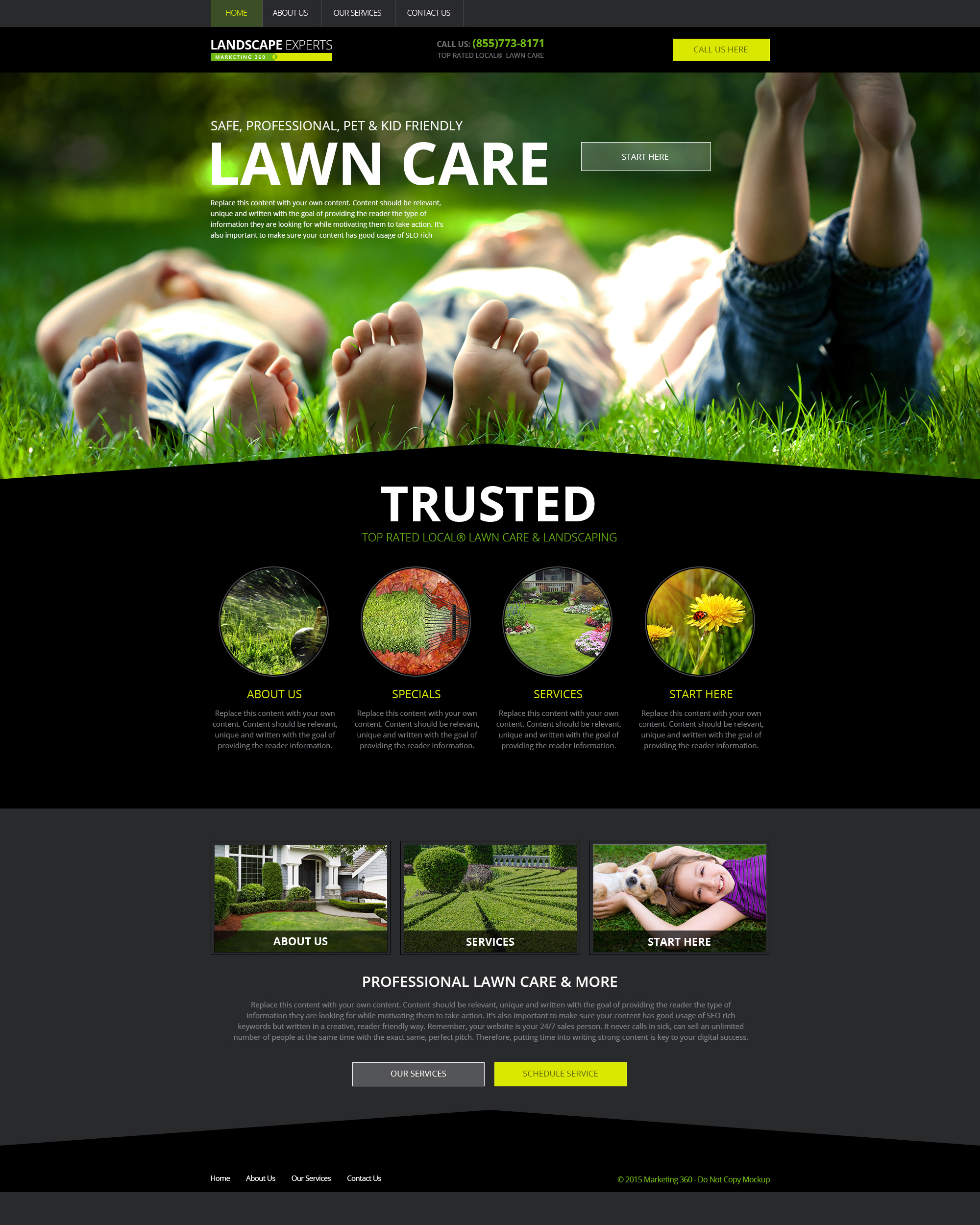 lawn service website template