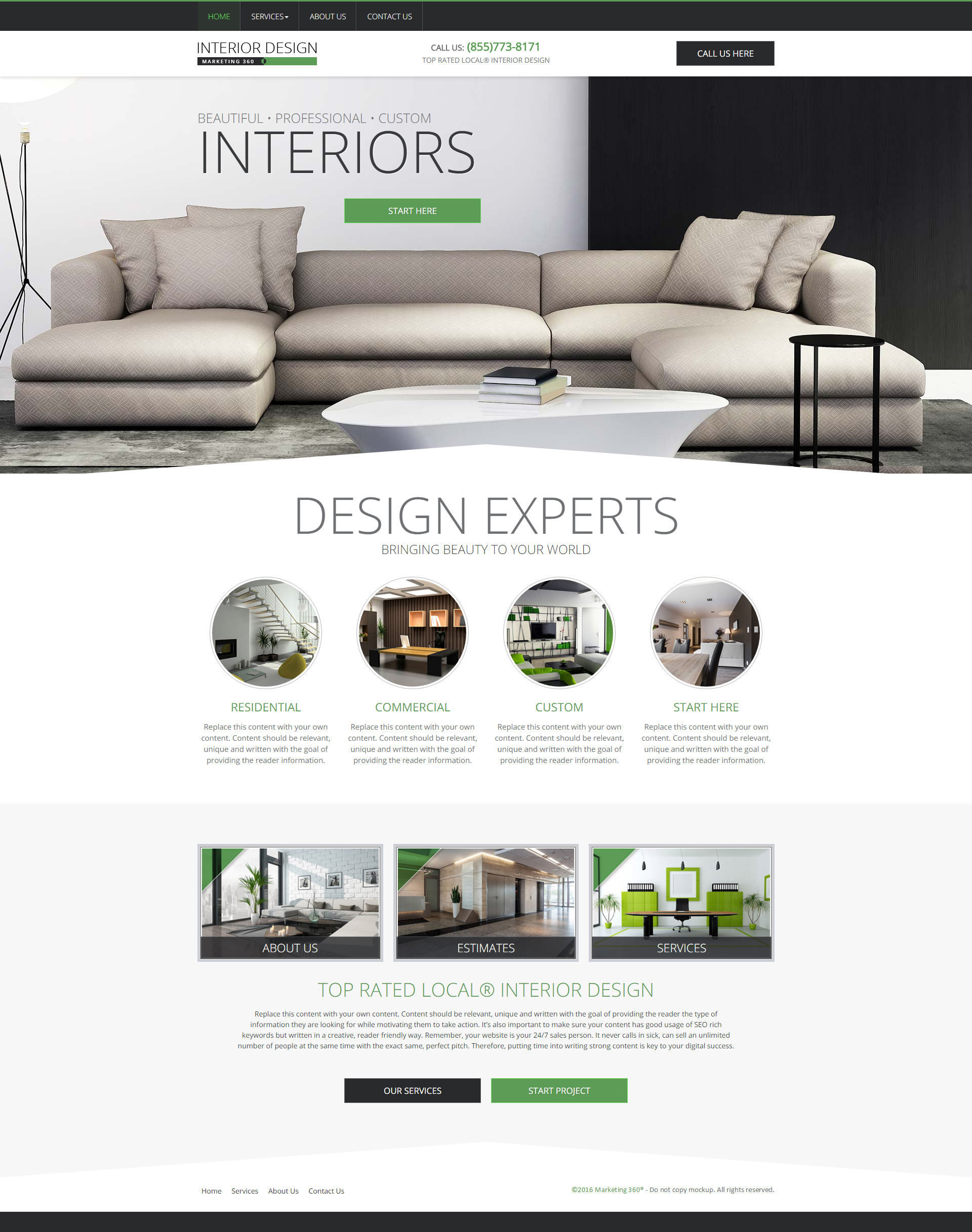 Interior Design  Websites Custom 33 Clean Minimalist And 