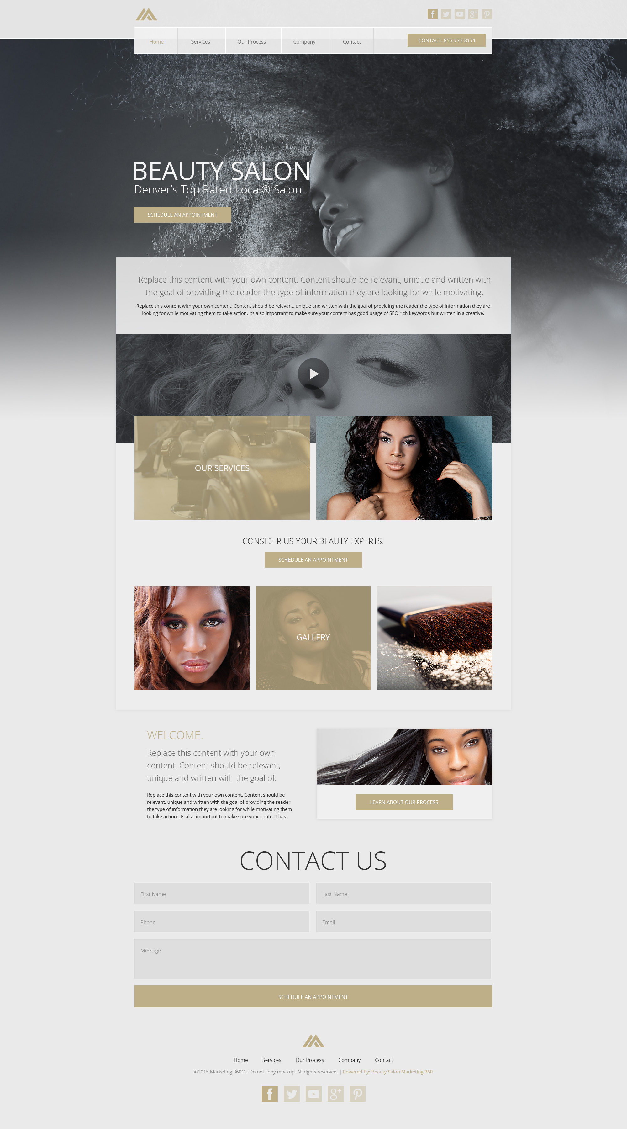 beauty salon websites