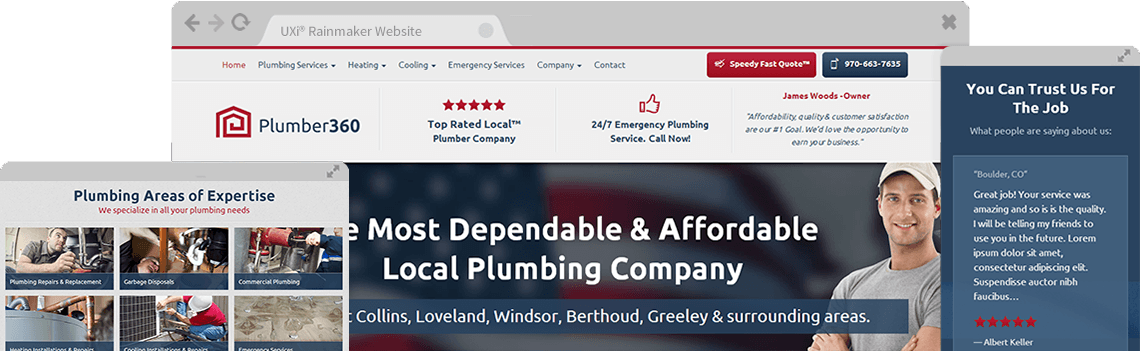 plumbing website template mobile responsive designs for plumbers
